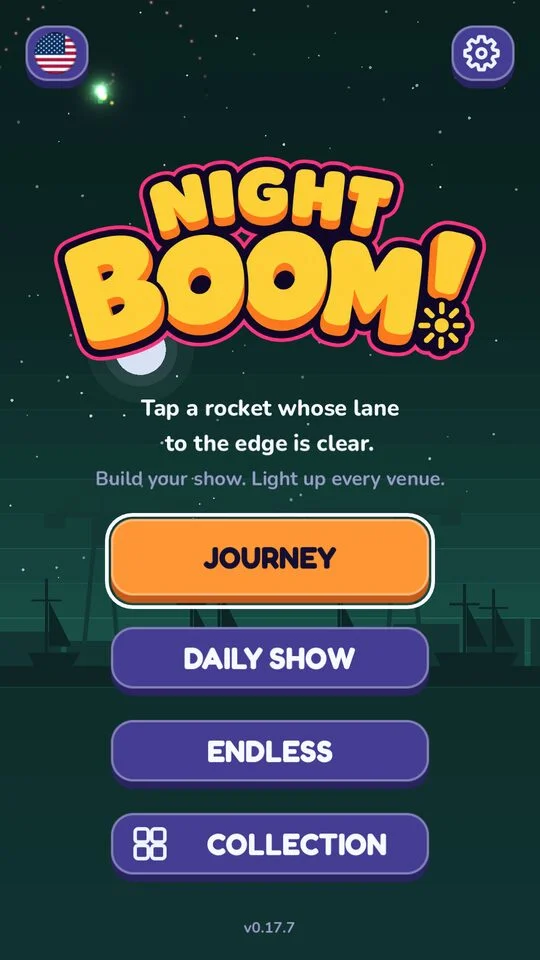 A screenshot of Night Boom!