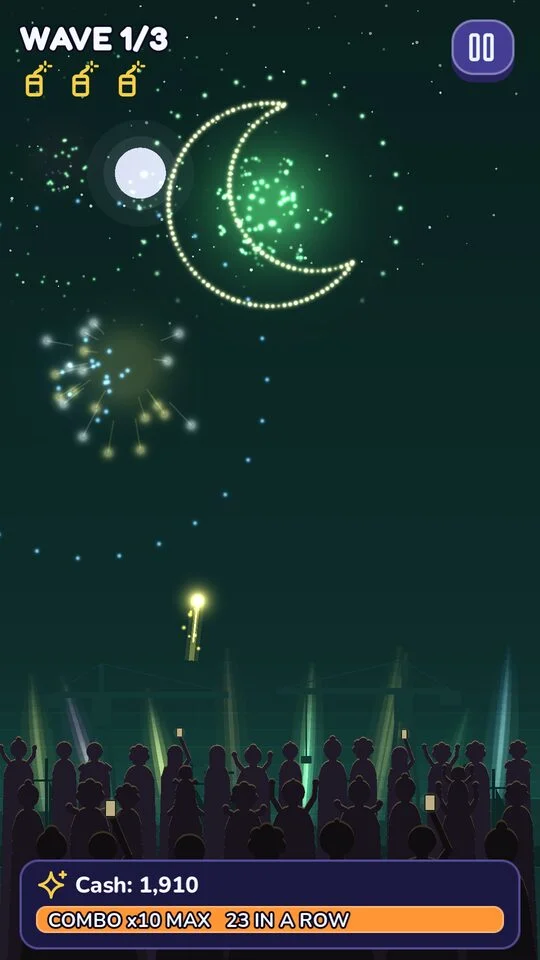 A screenshot of Night Boom!